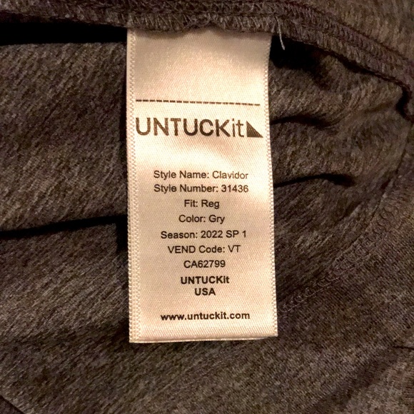 UNTUCKit Gray Performance Polo - Picture 4 of 5